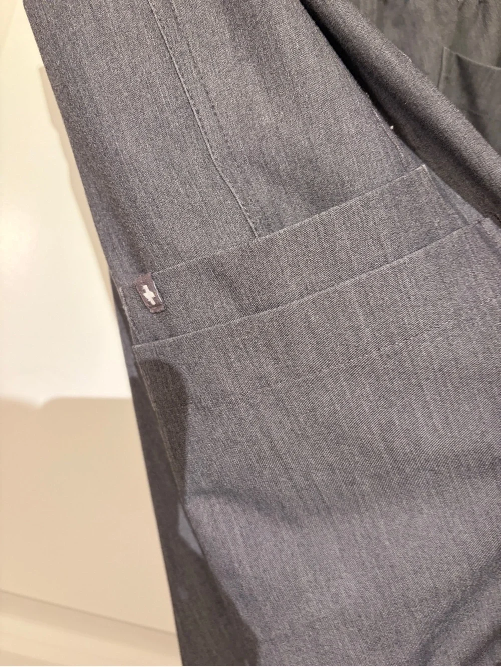 FIGS Men's Technical Collection Scrub Pants Charcoal Heather Gray Teal Tie XXL